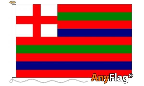 Striped Ensign Red/Green/Blue Custom Printed AnyFlag®